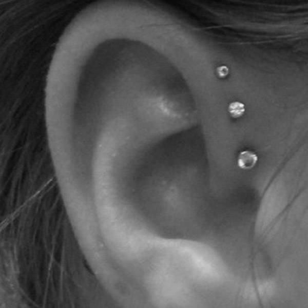Forward Helix Earrings
 What is a double and triple Forward Helix Piercing Quora