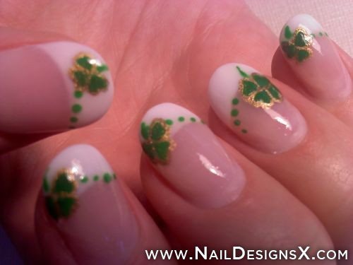 Four Leaf Clover Nail Designs
 Four Leaf clover nail art Nail Designs & Nail Art