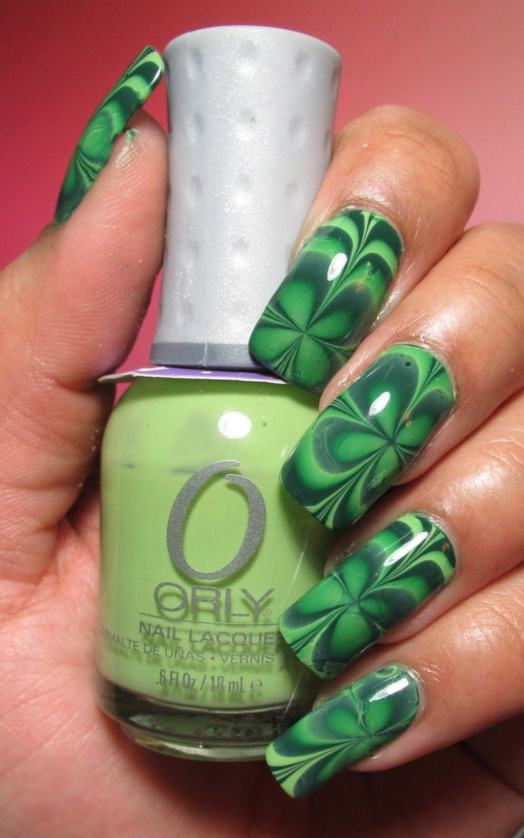 Four Leaf Clover Nail Designs
 Best 144 Orly Polish Nail Art images on Pinterest