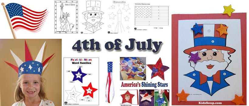 Fourth Of July Art Projects For Preschoolers
 4th of July Shining Stars Craft