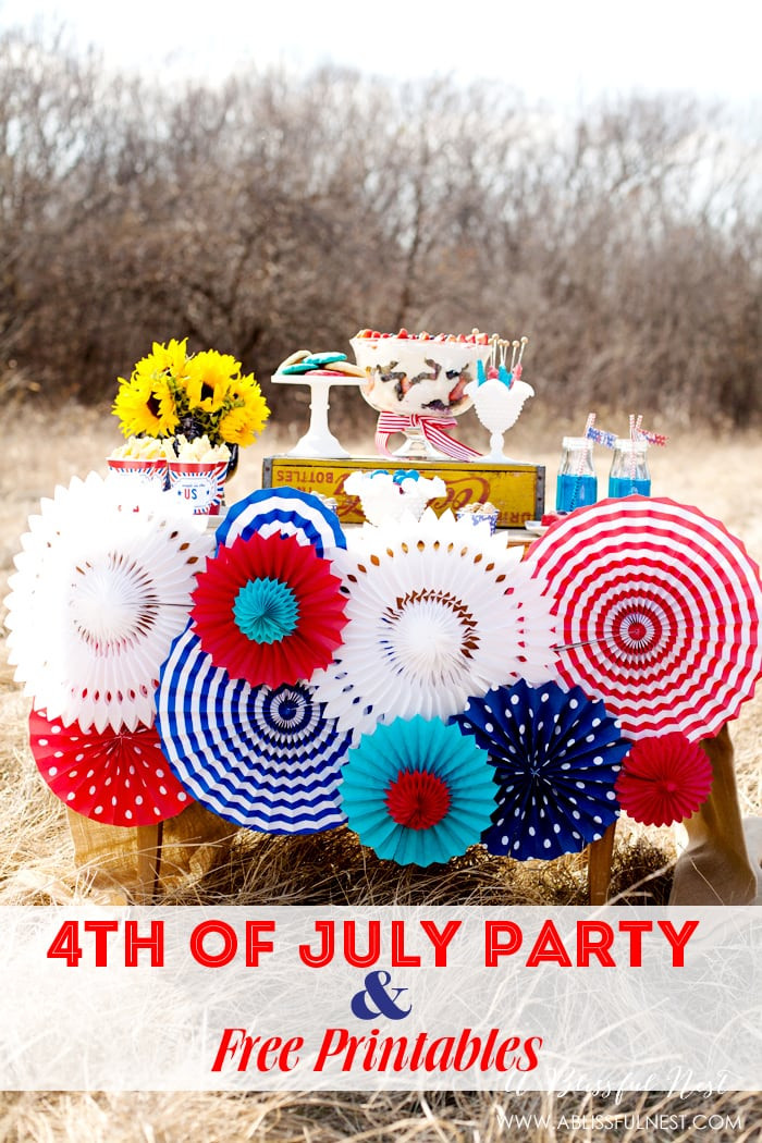 Fourth Of July Birthday Party
 Fourth of July Party Printables