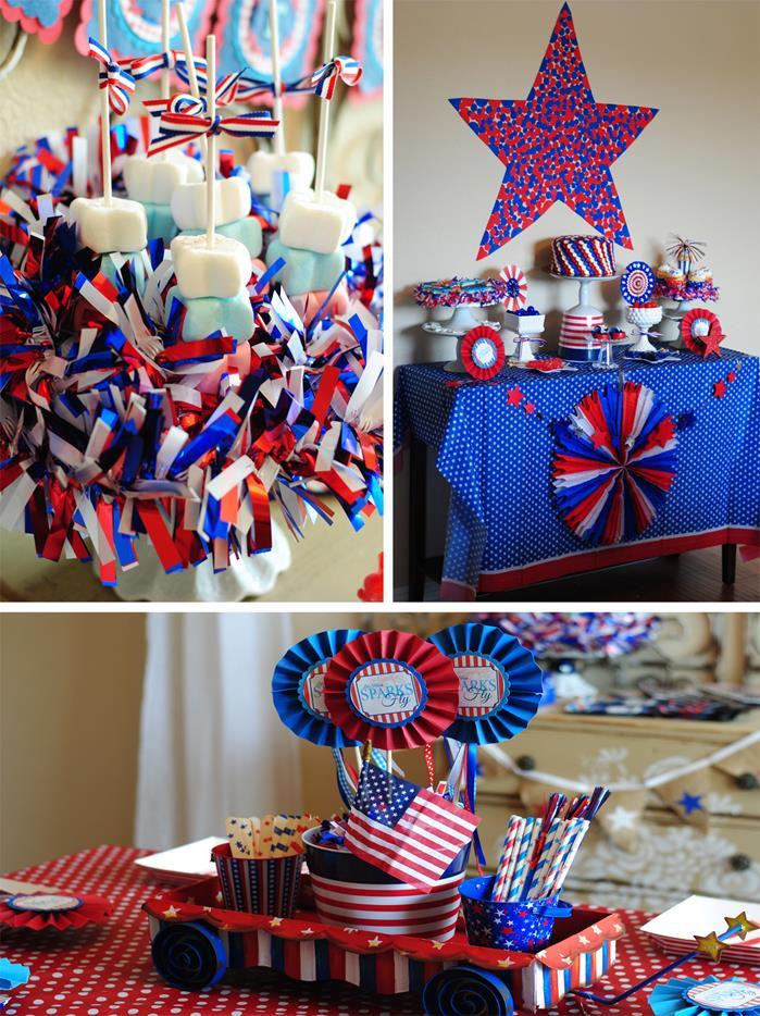 Fourth Of July Birthday Party
 Kara s Party Ideas Red White Blue July 4th Party Planning