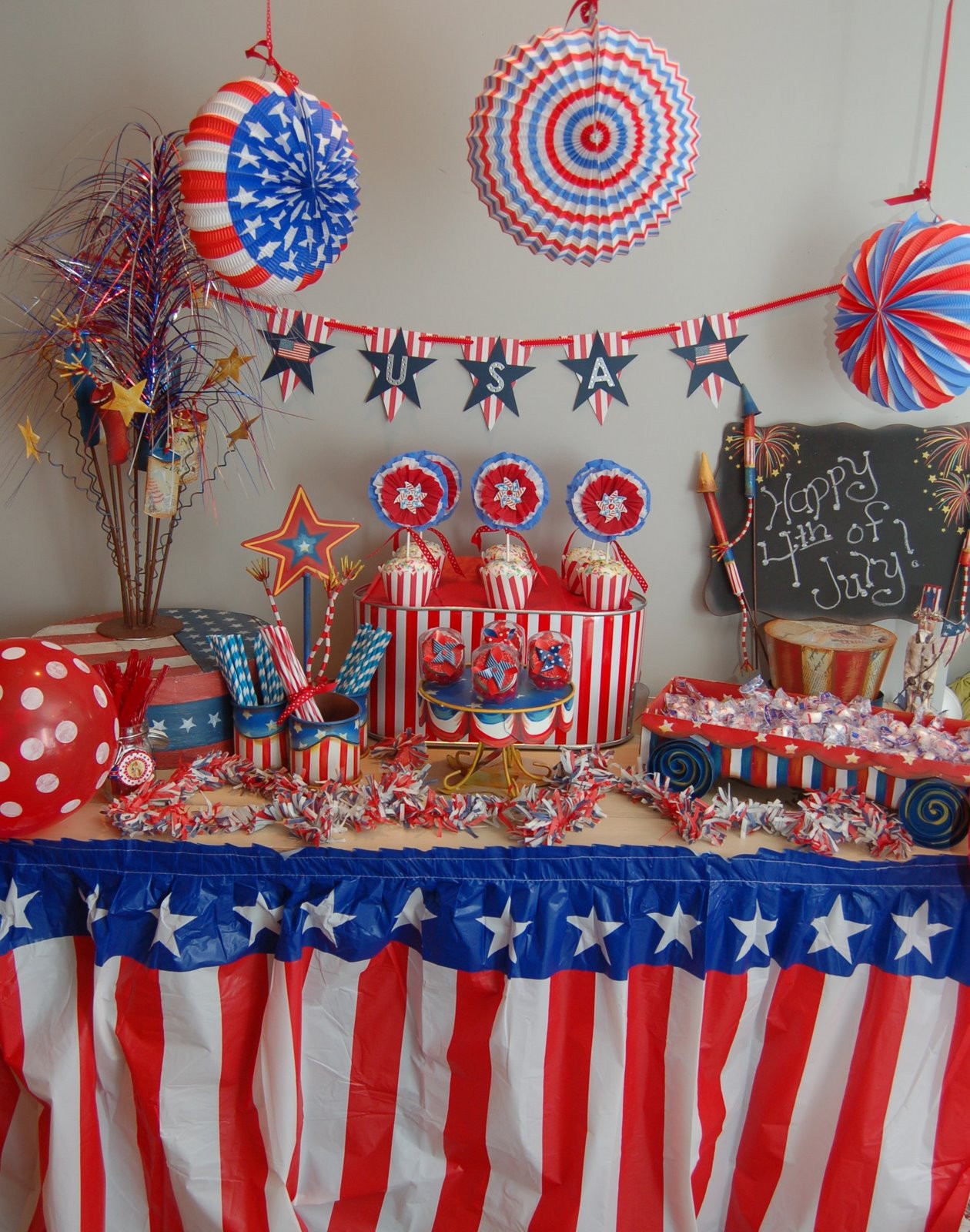 Fourth Of July Birthday Party
 Maddyson s Lane 4th of July Party Table
