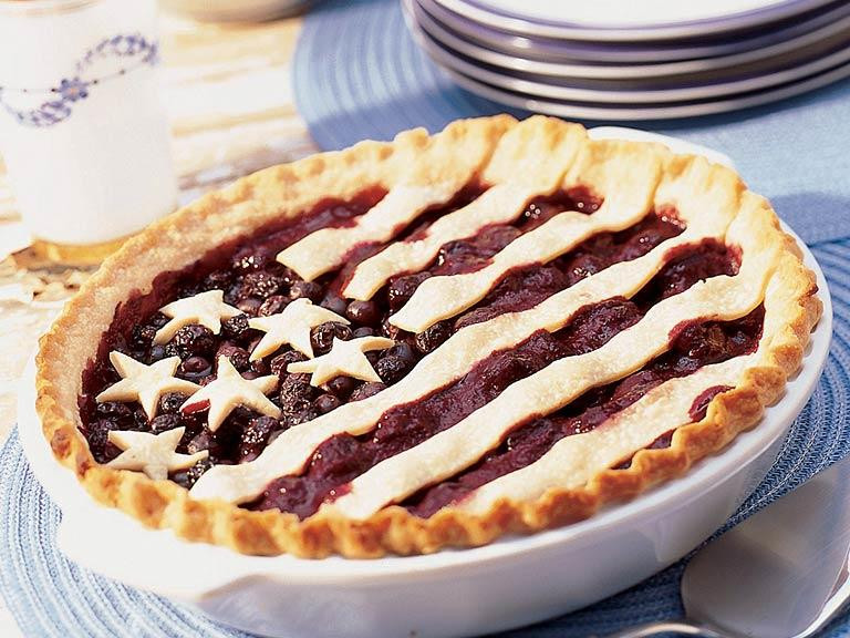 Fourth Of July Pie Recipes
 Old Glory Cherry Blueberry Pie Recipe