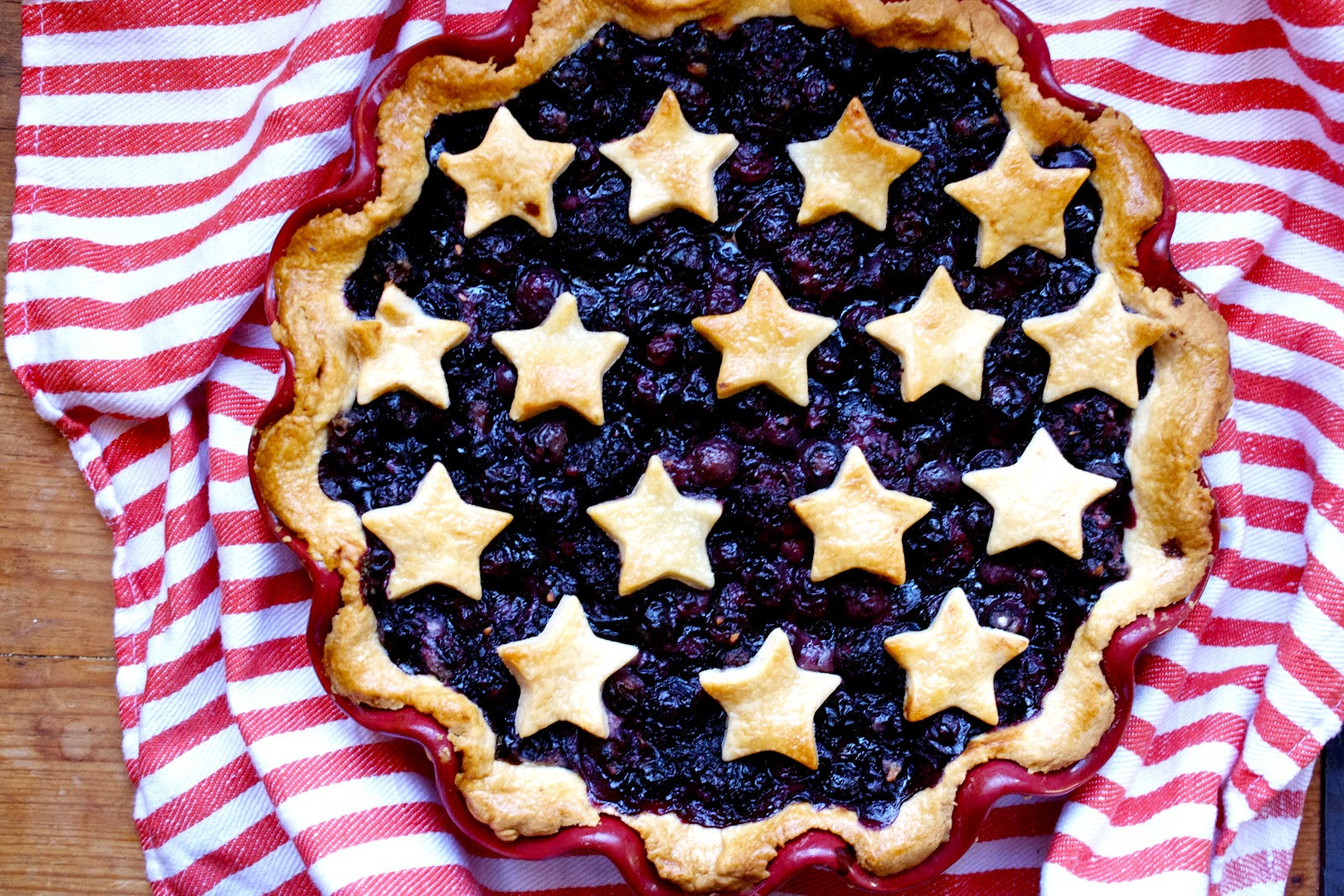 Fourth Of July Pie Recipes
 CosmoCookie Blueberry Pie