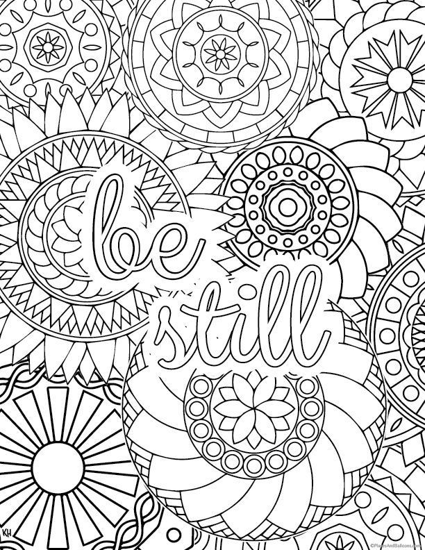 Free Adult Coloring Pages Printable
 Stress relief coloring pages to help you find your Zen