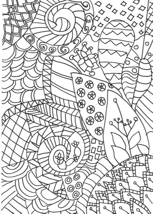 Free Adult Coloring Pages Printable
 Zentangle Colouring Pages In The Playroom