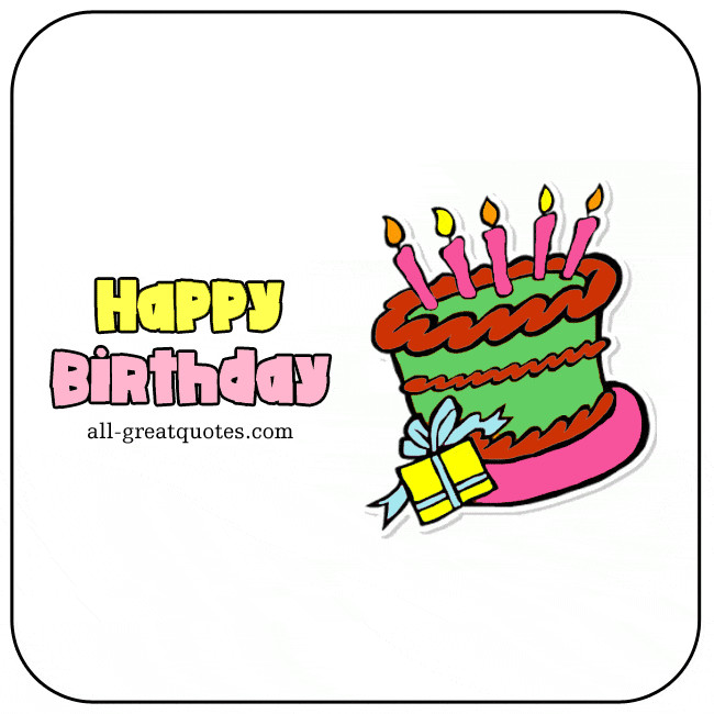 Free Animated Birthday Cards For Facebook
 Happy Birthday