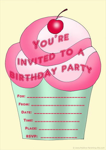 Free Birthday Invitations
 Free Birthday Party Invites for Kids in High Print Quality
