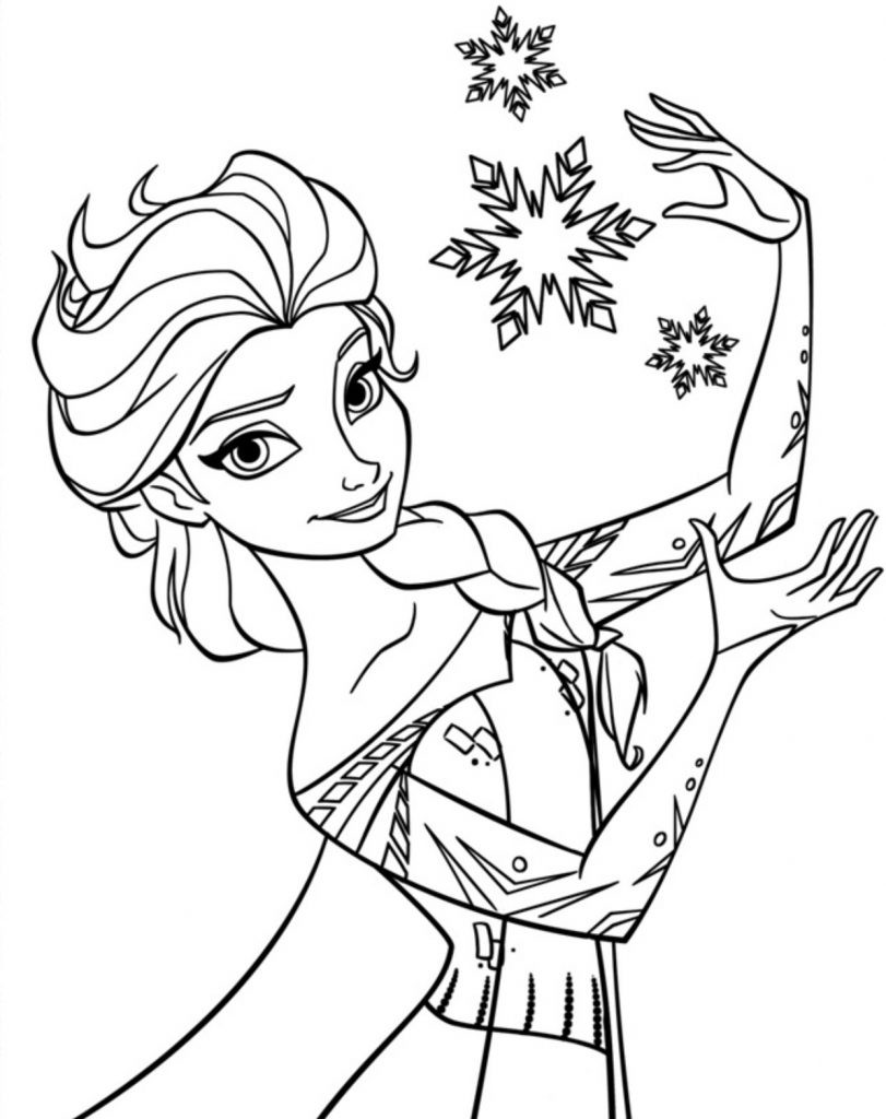 Free Coloring Pages For Toddlers
 Free Printable Elsa Coloring Pages for Kids Best