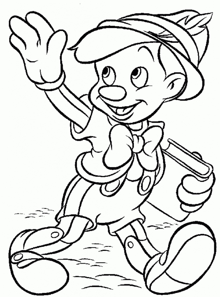Free Coloring Pages For Toddlers
 Free Printable Pinocchio Coloring Pages For Kids