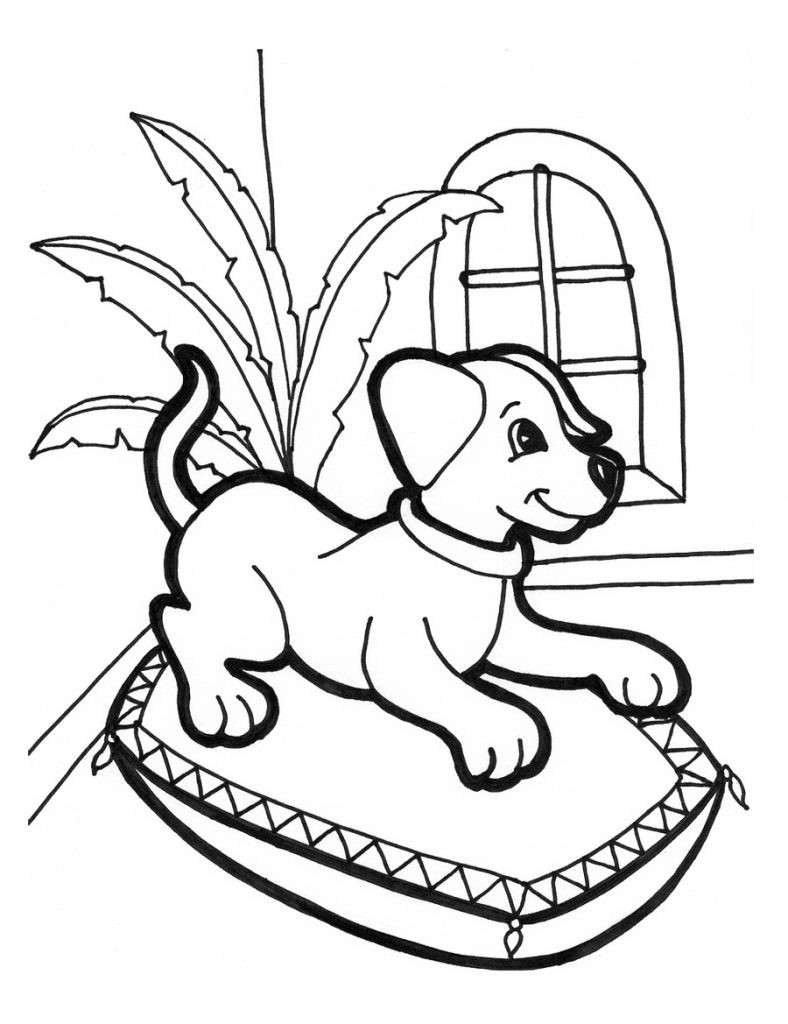 Free Coloring Pages For Toddlers
 Free Printable Puppies Coloring Pages For Kids