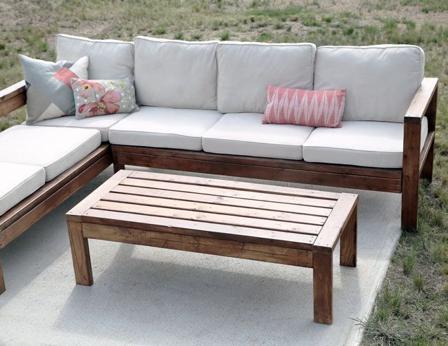 Free DIY Outdoor Furniture Plans
 Ana White Build a 2x4 Outdoor Coffee Table