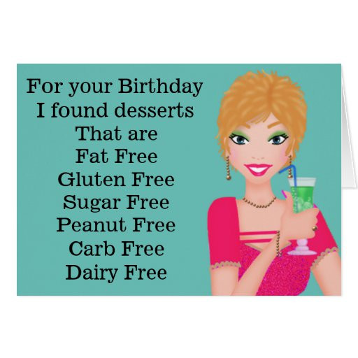 Free E Birthday Cards Funny
 Funny Gluten Free Birthday Card