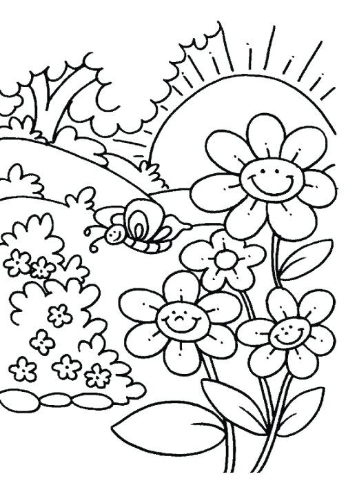 Free Flower Coloring Pages For Kids
 Printable Flower Coloring Pages For Kids at GetDrawings