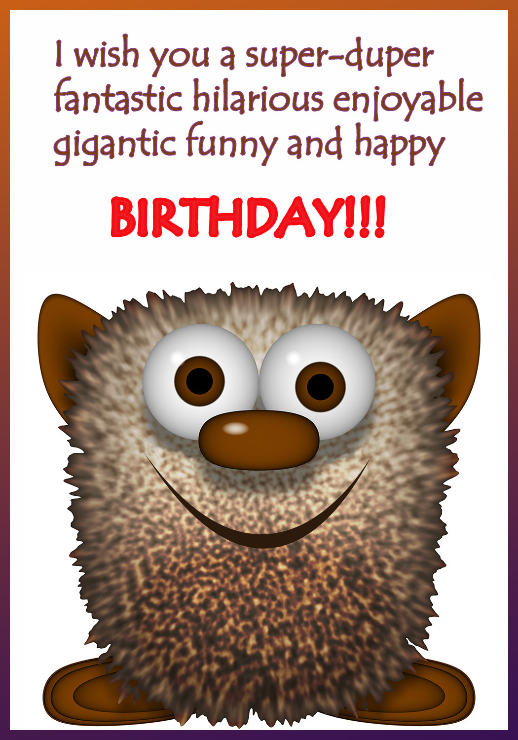 Free Funny Birthday Cards Online
 Funny Printable Birthday Cards
