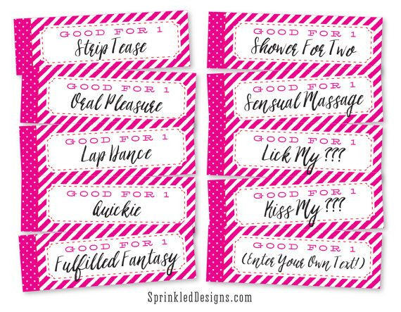 Free Gift Ideas For Girlfriend
 Romantic And Naughty Printable Love Coupons For Him