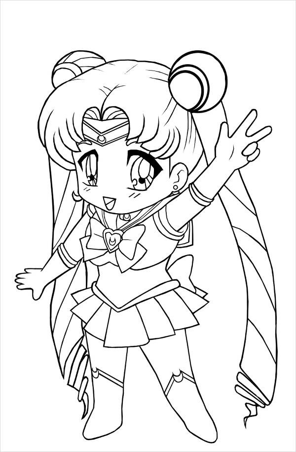 Free Girls Coloring Pages
 8 Anime Girl Coloring Pages PDF JPG AI Illustrator