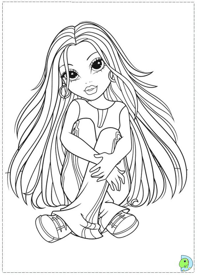 Free Girls Coloring Pages
 Moxie Girlz Coloring page DinoKids