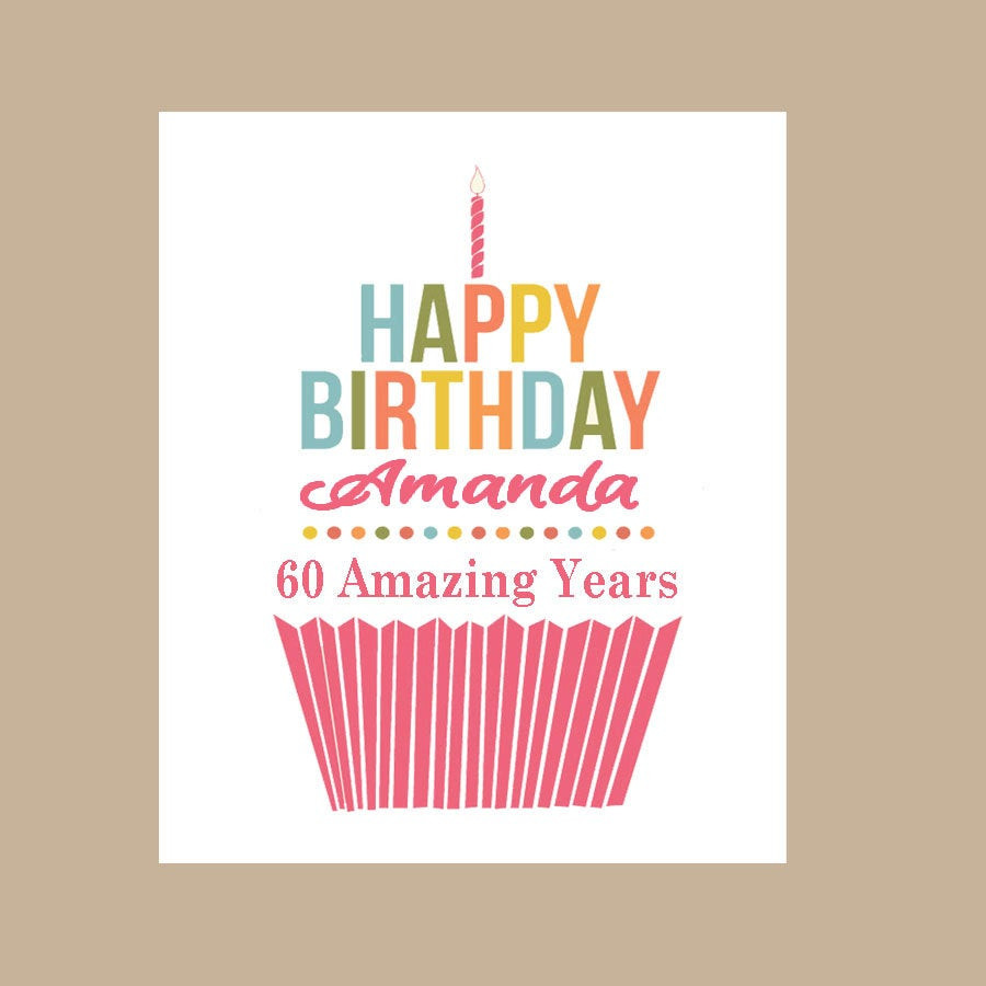 Free Personalized Birthday Cards
 Birthday Card Personalized Birthday Card by DaizyBlueDesigns