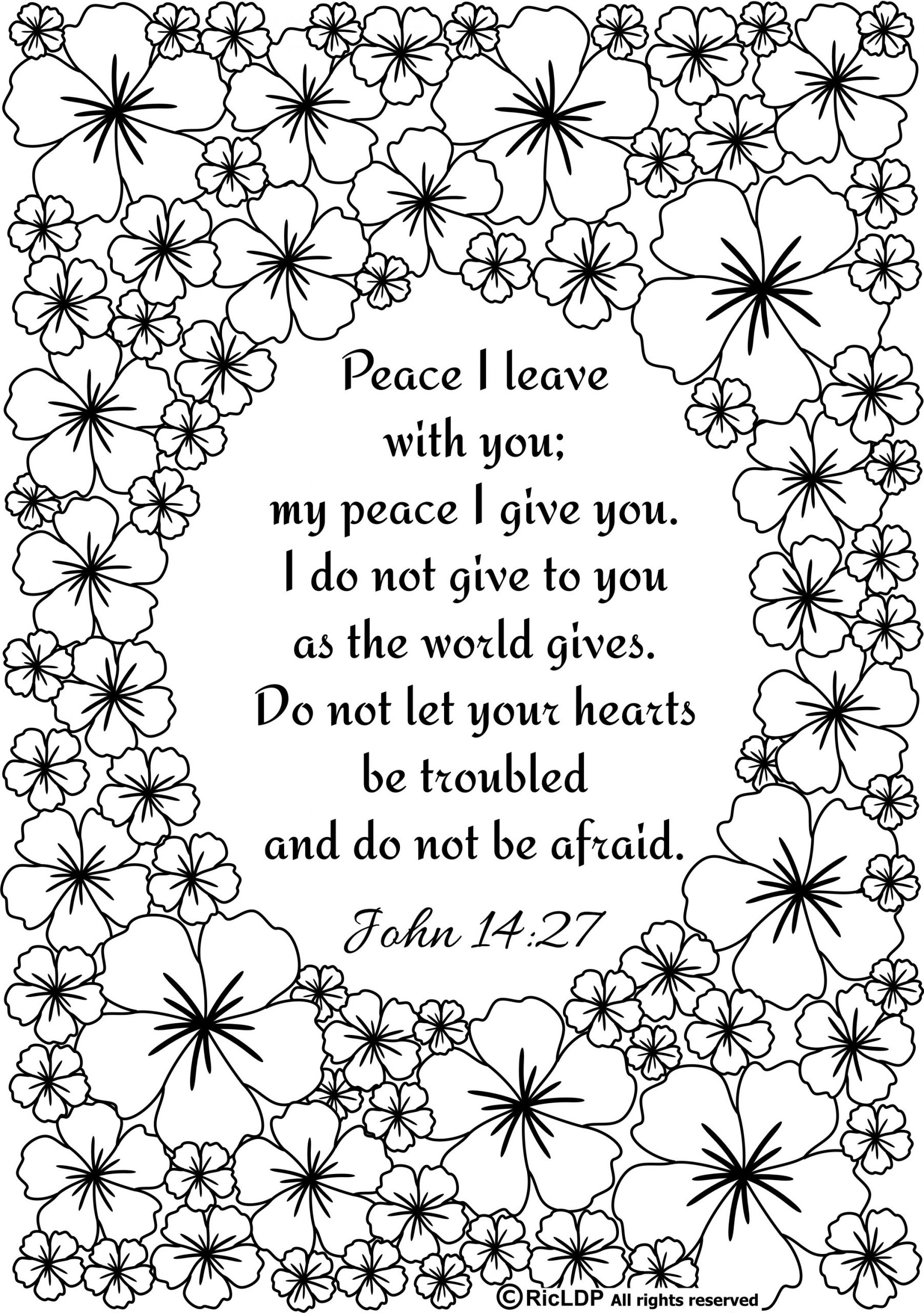 Free Printable Bible Verse Coloring Pages
 Free Scripture Coloring Pages Download
