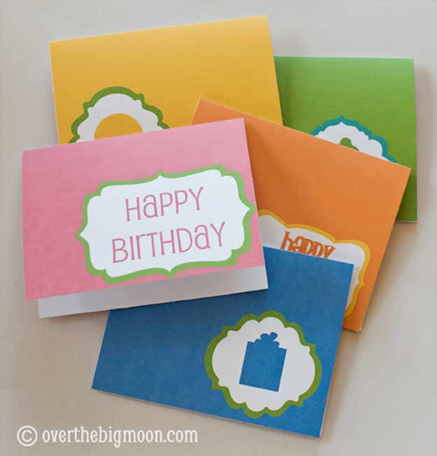Free Printable Birthday Cards For Adults
 30 Handmade Birthday Card Ideas
