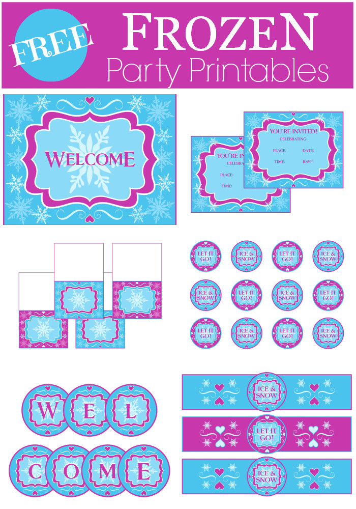 Free Printable Birthday Decorations
 Download These Beautiful Free Frozen Printables
