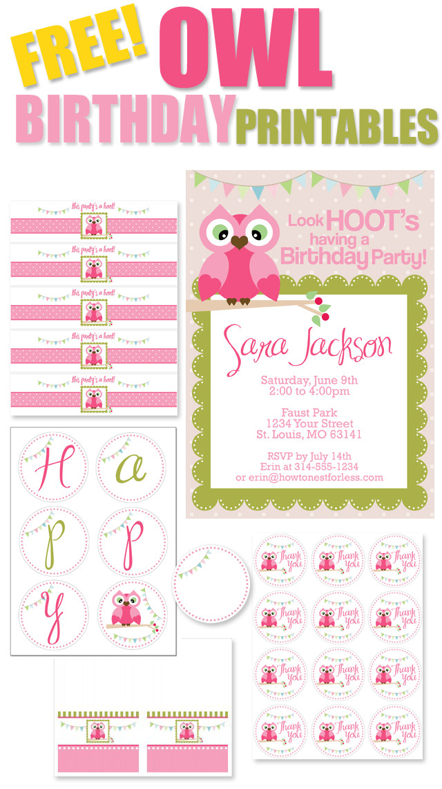 Free Printable Birthday Decorations
 FREE Birthday Party Printables How to Nest for Less™