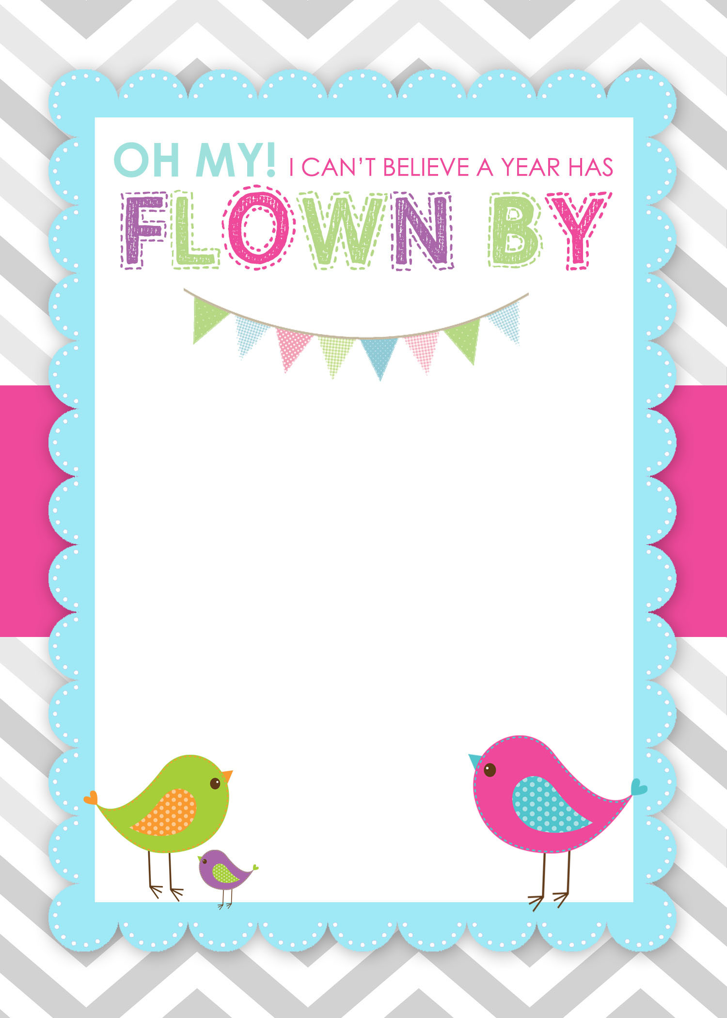 Free Printable Birthday Decorations
 Bird Themed Birthday Party with FREE Printables How to