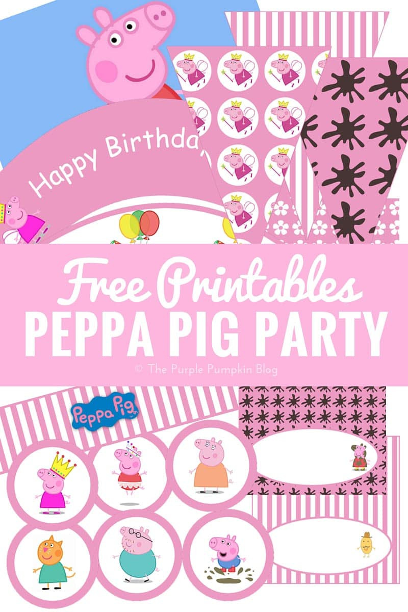 Free Printable Birthday Decorations
 Peppa Pig Party Printables Fun Party Ideas