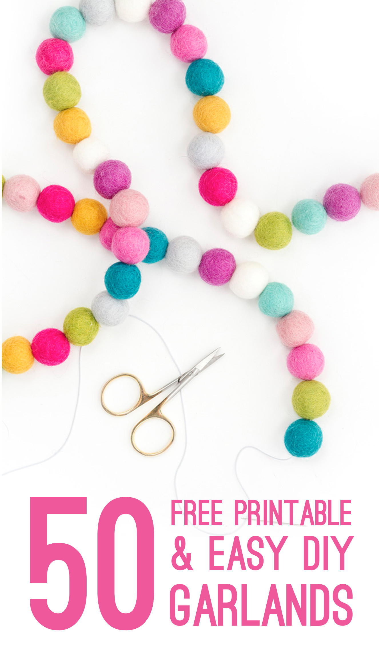 Free Printable Birthday Decorations
 50 FREE PRINTABLE GARLANDS AND DIY BANNERS YOU NEED FOR
