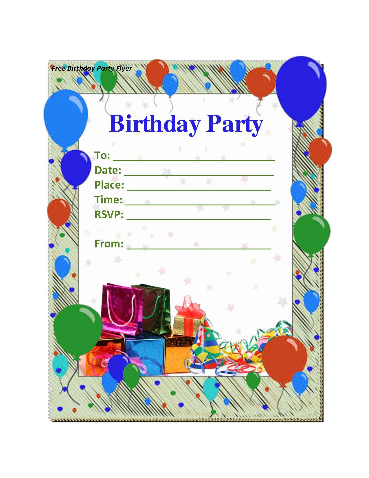 Free Printable Birthday Invitation Maker
 Printable Invitations Birthday — Birthday Invitation Examples