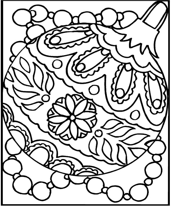 Free Printable Christmas Coloring Pages
 Christmas Ornaments Coloring Pages Christmas Ornament