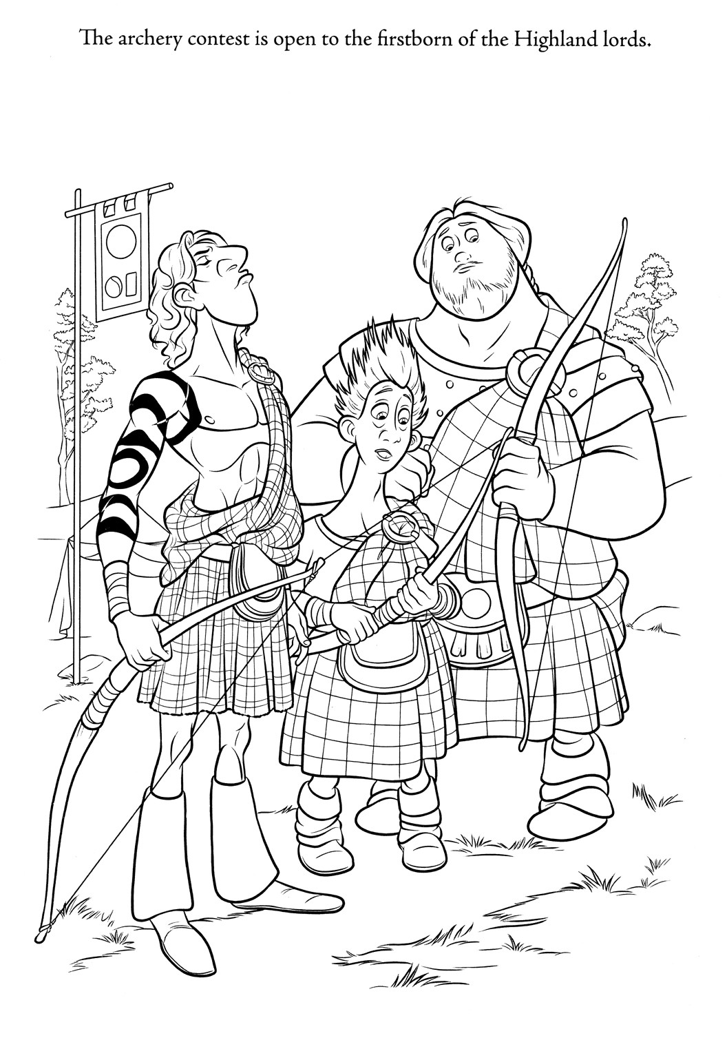 Free Printable Coloring Books
 brave coloring pages