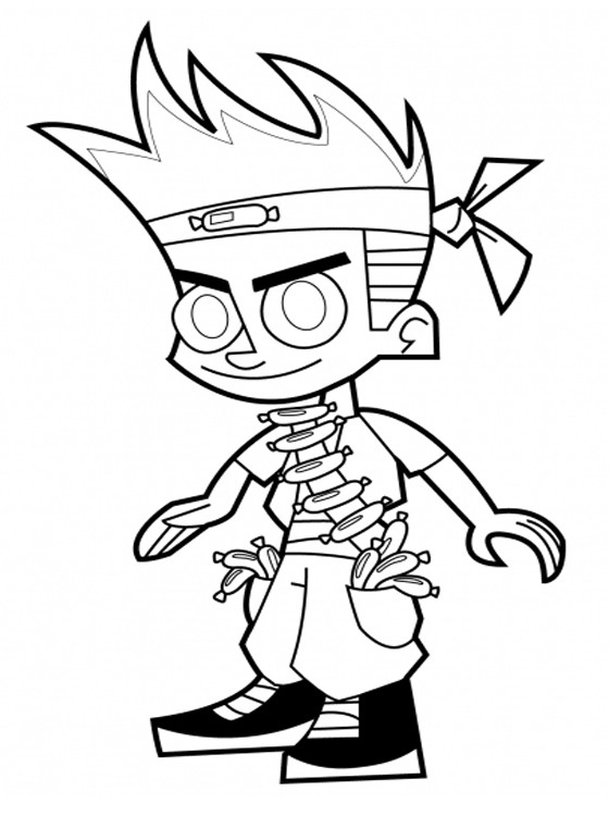 Free Printable Coloring Books
 Kids Page Johnny Test Coloring Pages