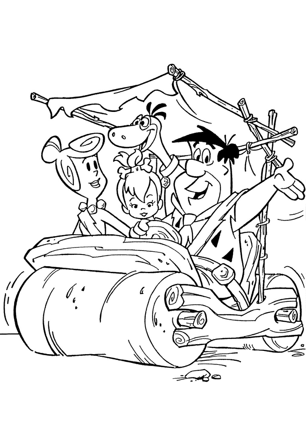 Free Printable Coloring Books
 Flintstones Coloring Pages