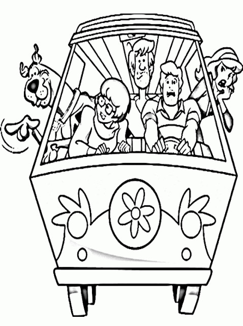 Free Printable Coloring Books
 Kids Page Printable Scooby Doo Coloring Pages