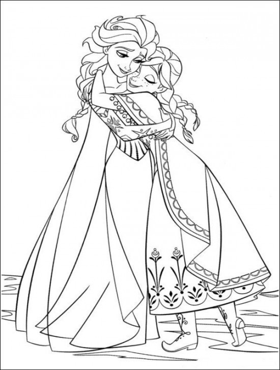 Free Printable Coloring Pages Disney
 Coloring Page World Frozen Portrait