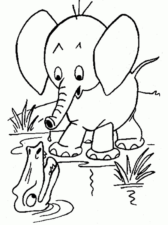 Free Printable Coloring Pages For Toddlers
 Kids Page Elephant Coloring Pages