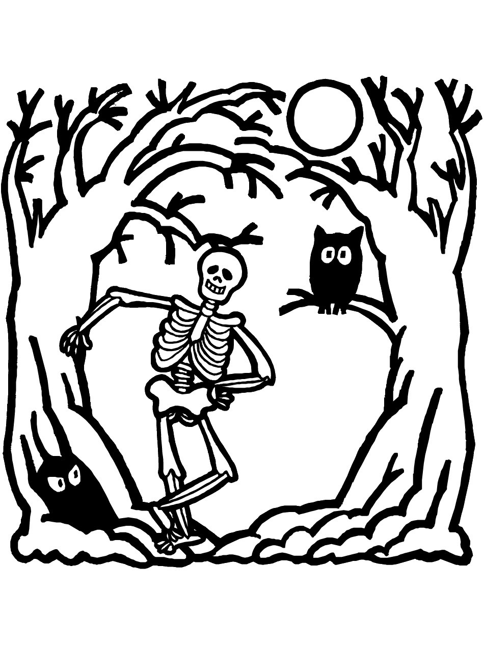 Free Printable Coloring Pages For Toddlers
 Free Printable Skeleton Coloring Pages For Kids