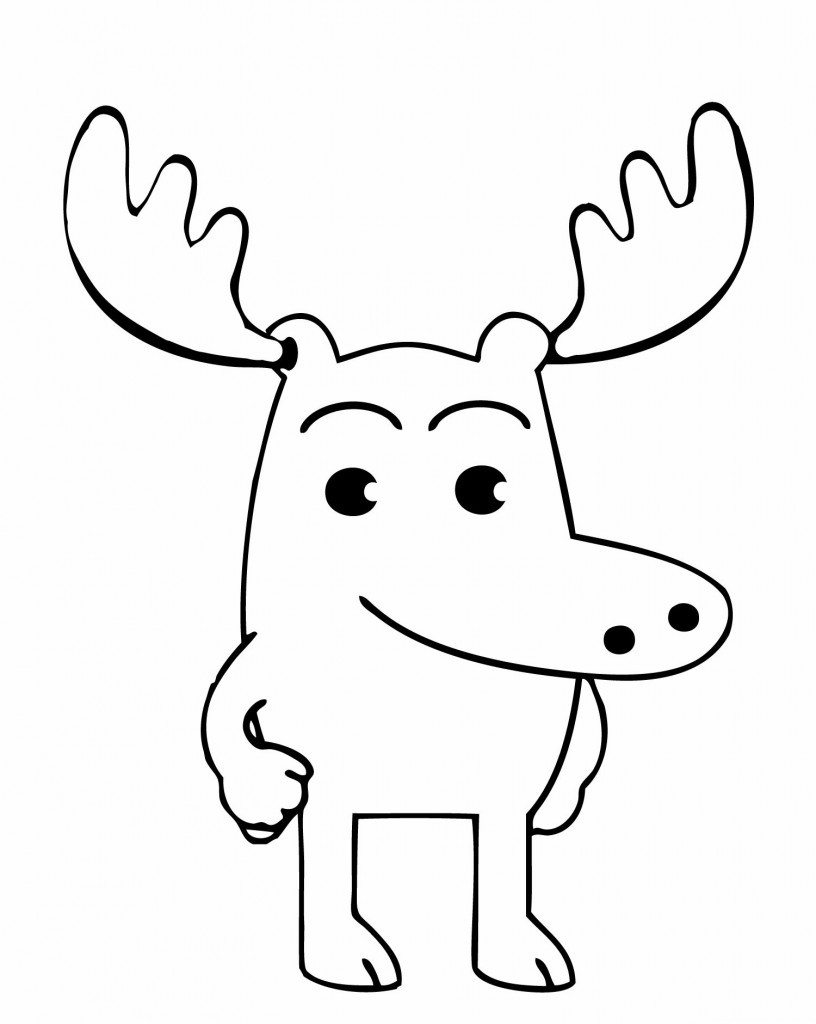Free Printable Coloring Pages For Toddlers
 Free Printable Moose Coloring Pages For Kids