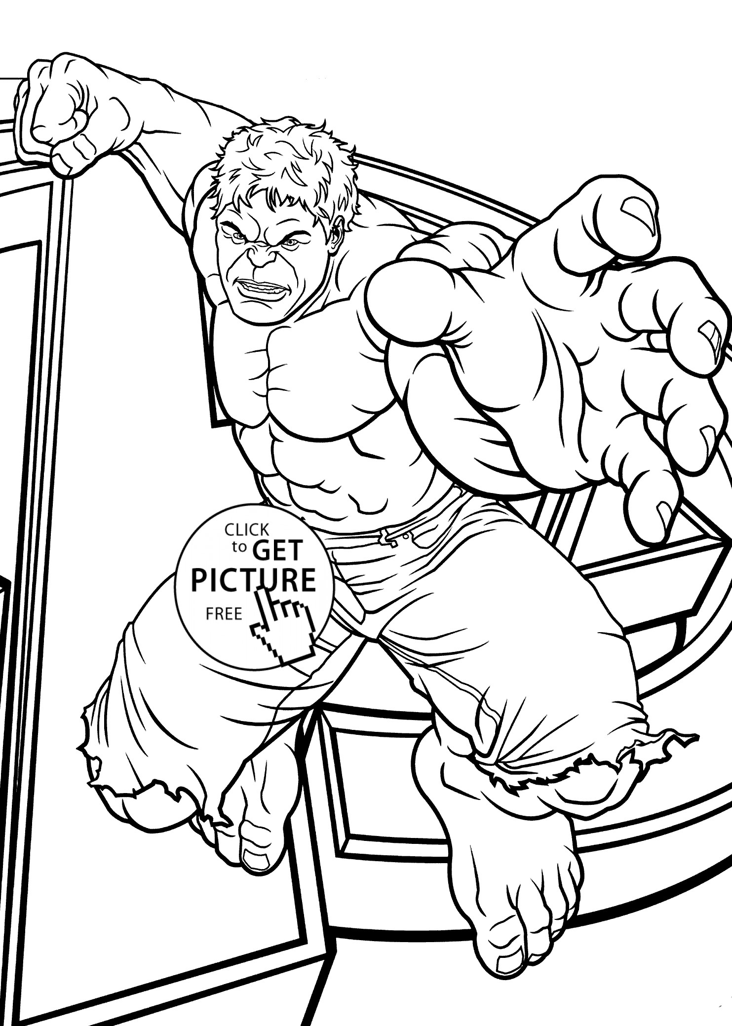 Free Printable Coloring Pages For Toddlers
 Hulk jumps coloring pages for kids printable free