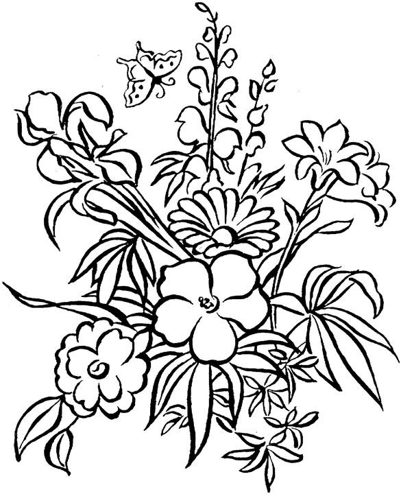 Free Printable Coloring Pages Of Flowers
 Free Flower Coloring Pages For Adults Flower Coloring Page
