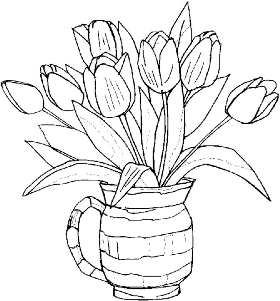 Free Printable Coloring Pages Of Flowers
 Free Printable Flower Coloring Pages For Kids Best