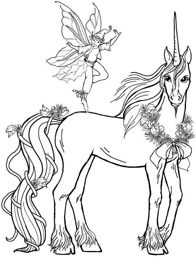Free Printable Coloring Pages Of Unicorns
 Fairy Boy With Unicorn Coloring Pages Unicorn