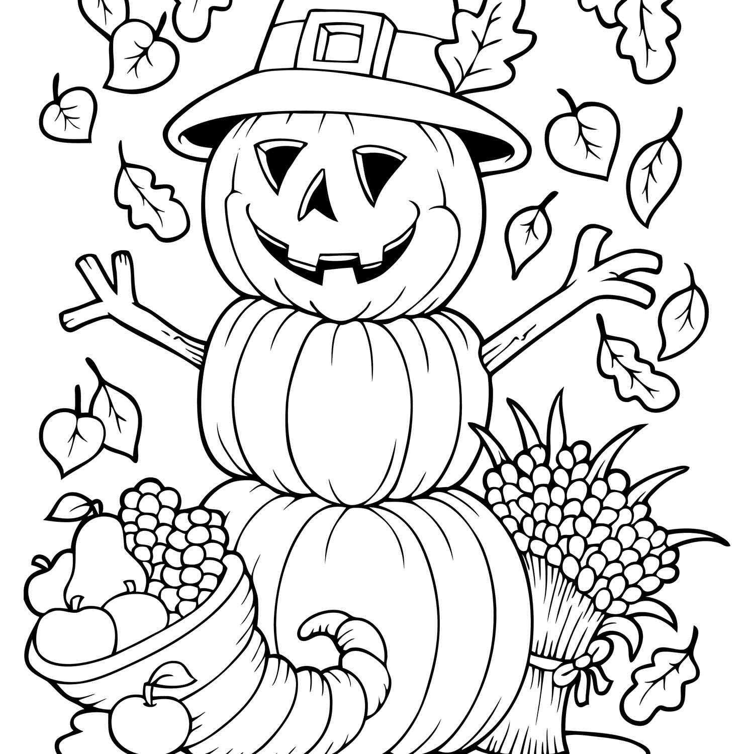 Free Printable Fall Coloring Pages
 Free Autumn and Fall Coloring Pages