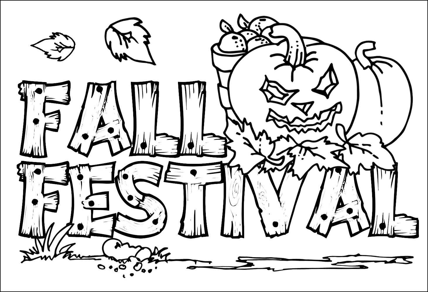 Free Printable Fall Coloring Pages
 Fall Coloring Pages