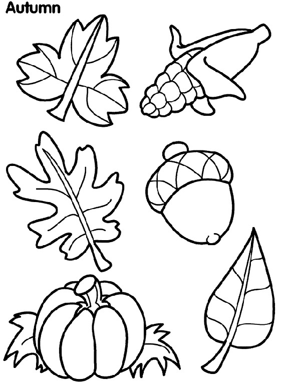 Free Printable Fall Coloring Pages
 Autumn Leaves Coloring Page