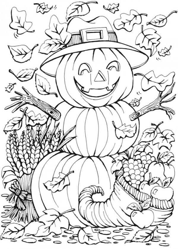 Free Printable Fall Coloring Pages
 6 Fall Coloring Pages – Stamping