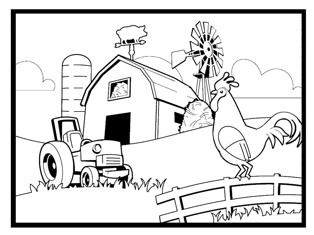 Free Printable Farm Animal Coloring Pages
 Farm Coloring Pages